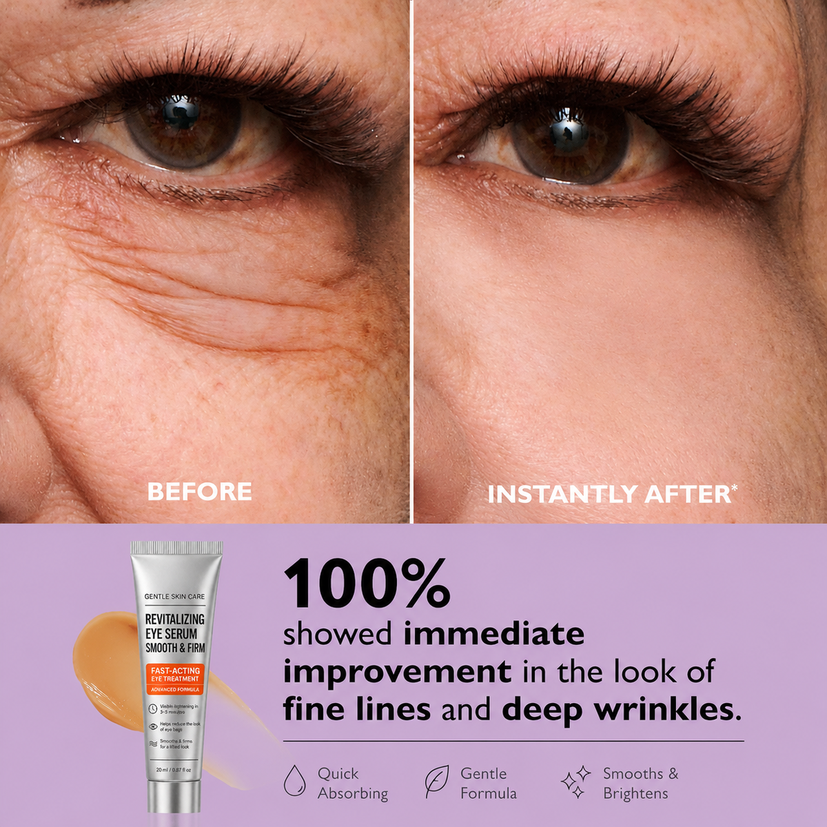 Instant Eye Lift Cream – Smooths Bags & Fine Lines