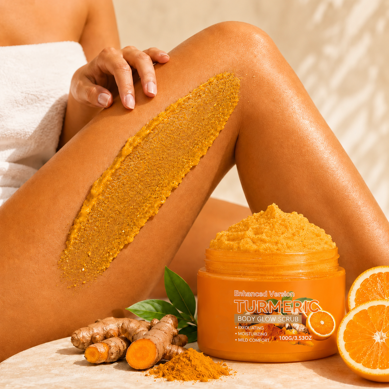 Turmeric Glow Scrub — Buff Away Dull, Rough Skin for a Softer, Smoother-Looking Glow