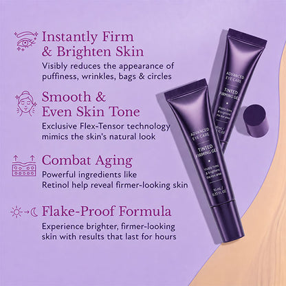Tinted Firming Eye Gel for Puffiness & Under-Eye Bags, Light–Medium, 0.33 fl oz
