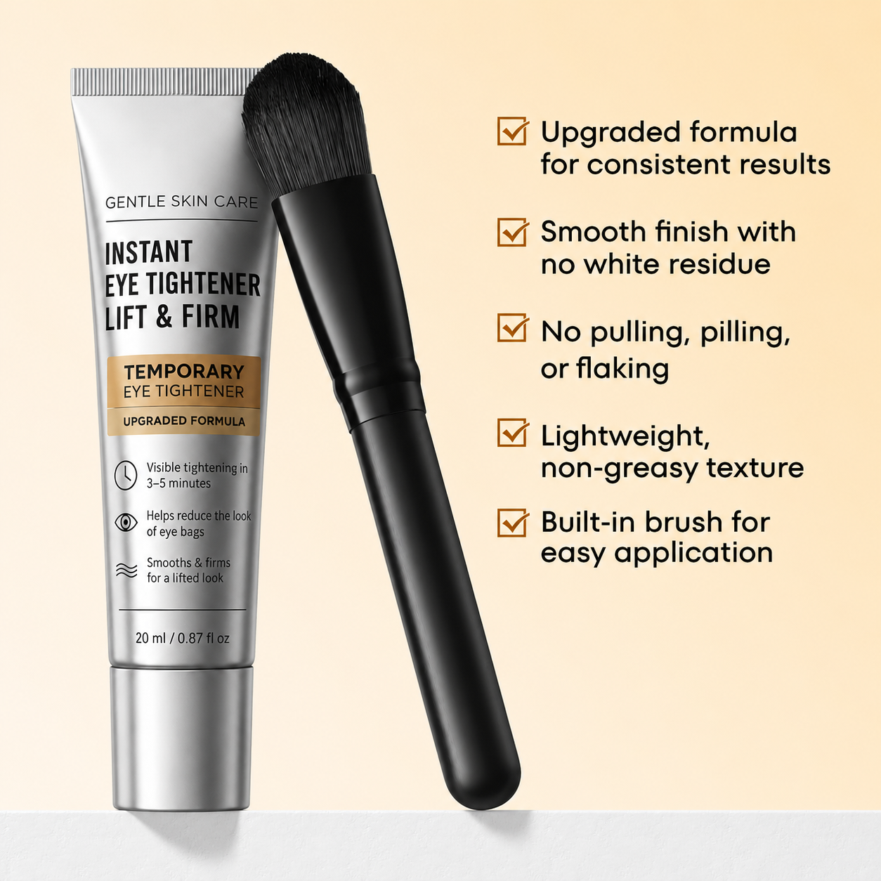 Instant Eye Tightener – Smooths Eye Bags, Puffiness & Fine Lines in 3–5 Minutes, 0.67 oz