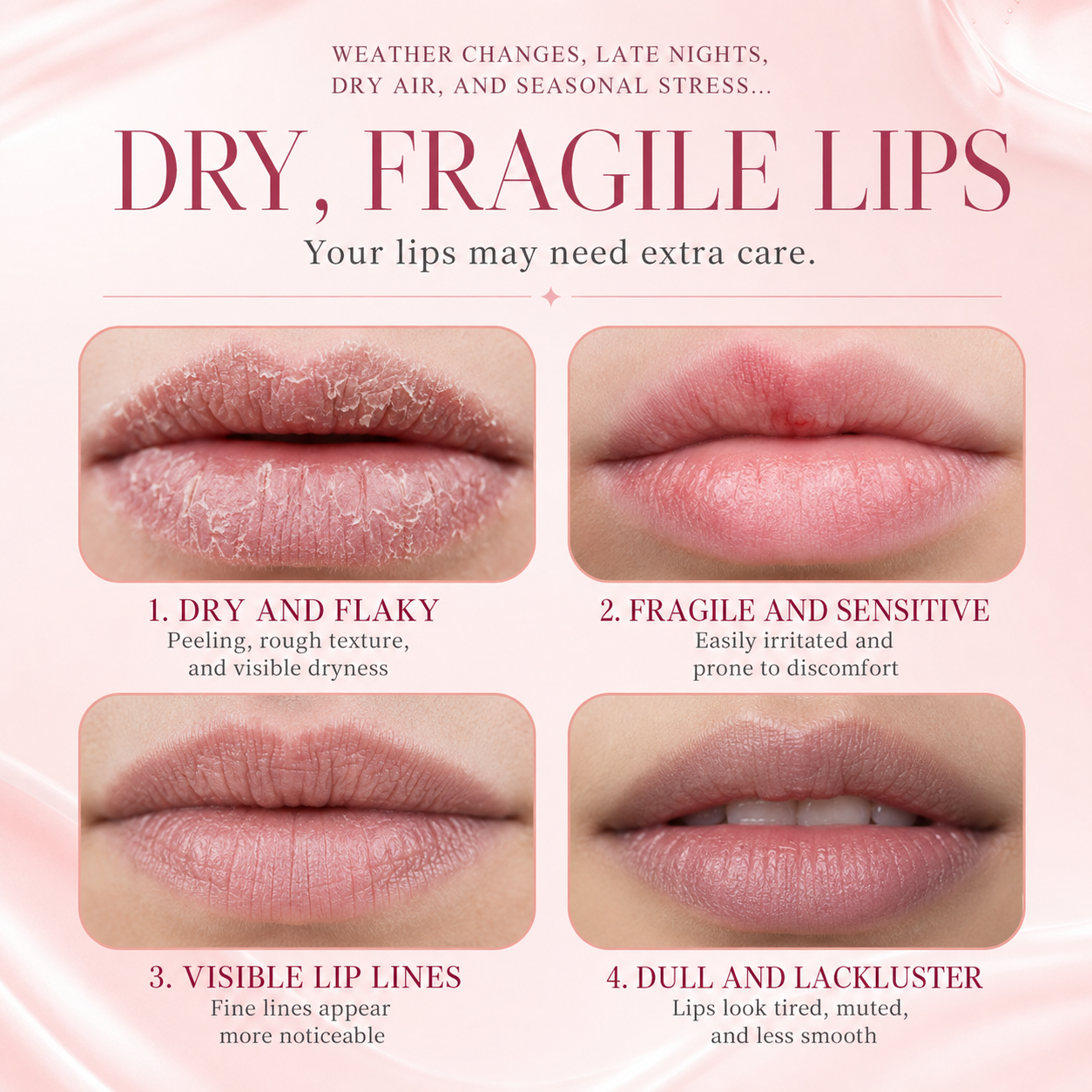 Peptide Lip Elixir – Hydrating Glossy Lip Serum for Plump, Smooth & Soft Lips-2PCS