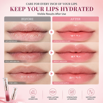 Peptide Lip Elixir – Hydrating Glossy Lip Serum for Plump, Smooth & Soft Lips-2PCS
