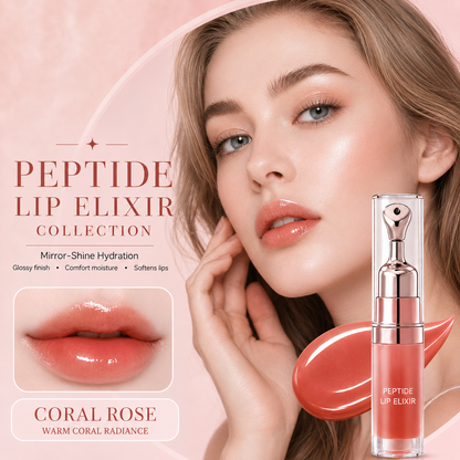 Peptide Lip Elixir – Hydrating Glossy Lip Serum for Plump, Smooth & Soft Lips-2PCS